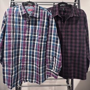 Men’s Oakley & IZOD button down shirts